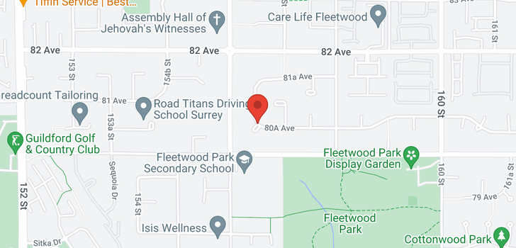 map of 15558 80A AVENUE